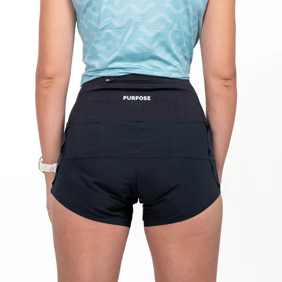 PURPOSE - WOMEN High-Waisted Running Shorts (4inch)