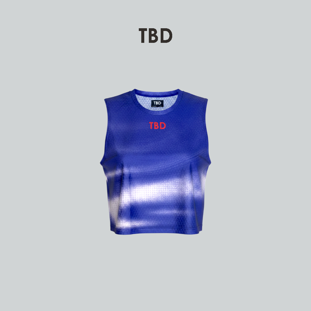 TBD x Hylabs - Muscle Crop Blue Women