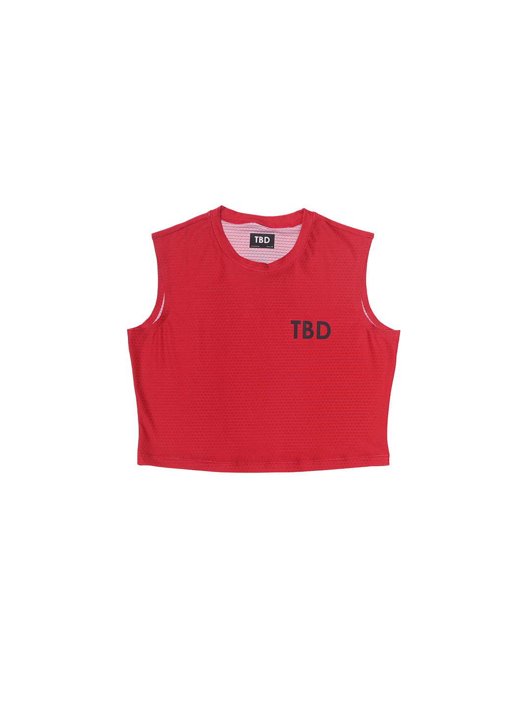 TBD Performance - Crop Muscle Tee Inguz Crimson Women