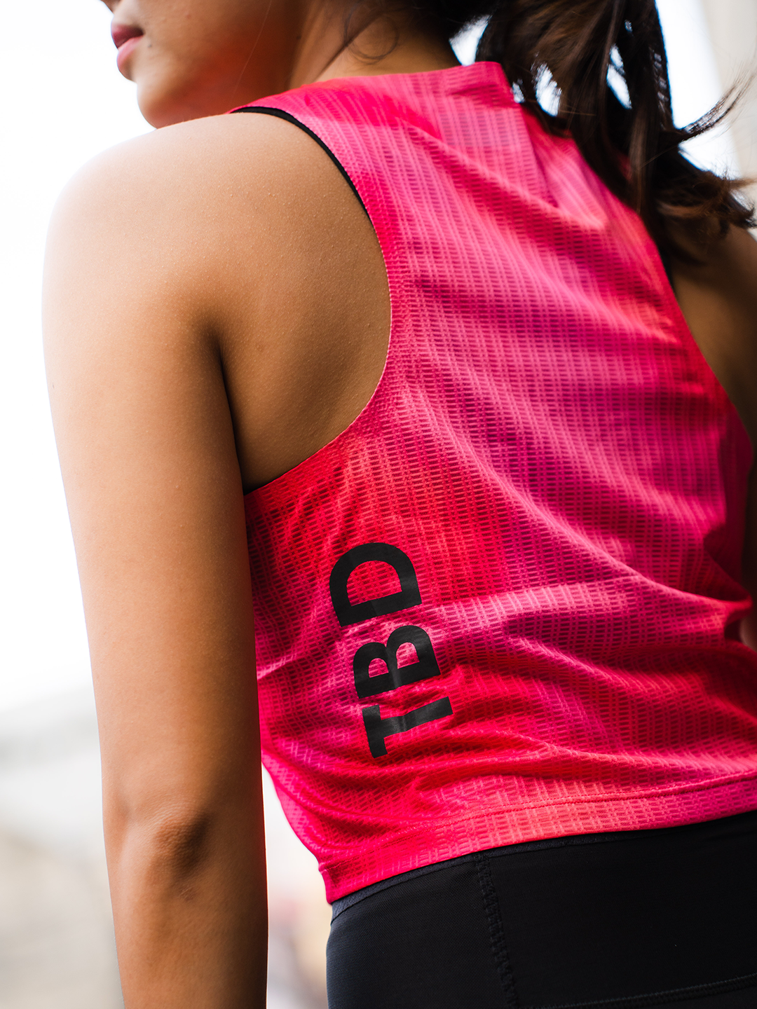 TBD Performance - Crop Top Singlet Inguz Pink Blossom Women