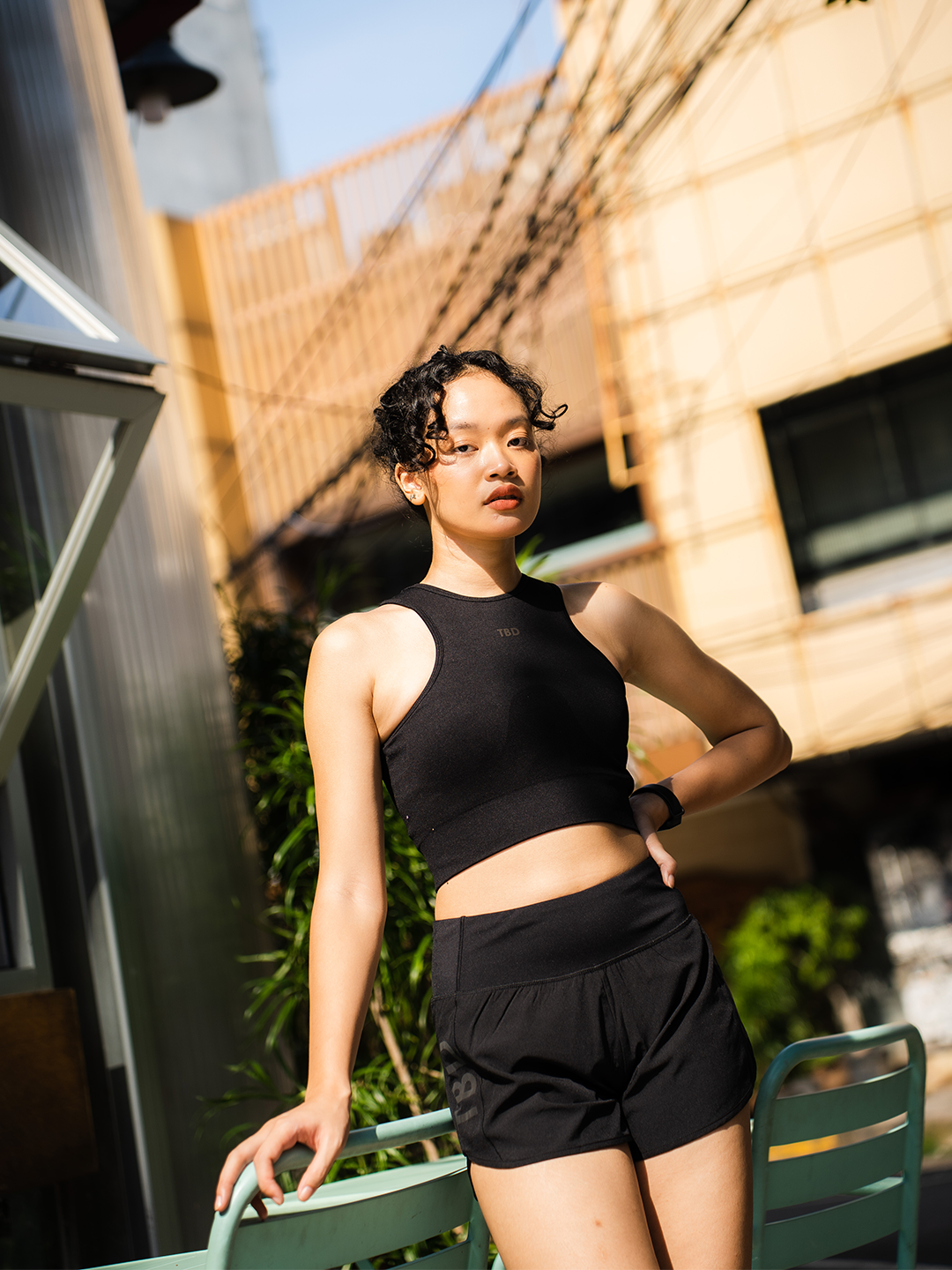 TBD Athleisure - Crop Top Inguz Xyra Black