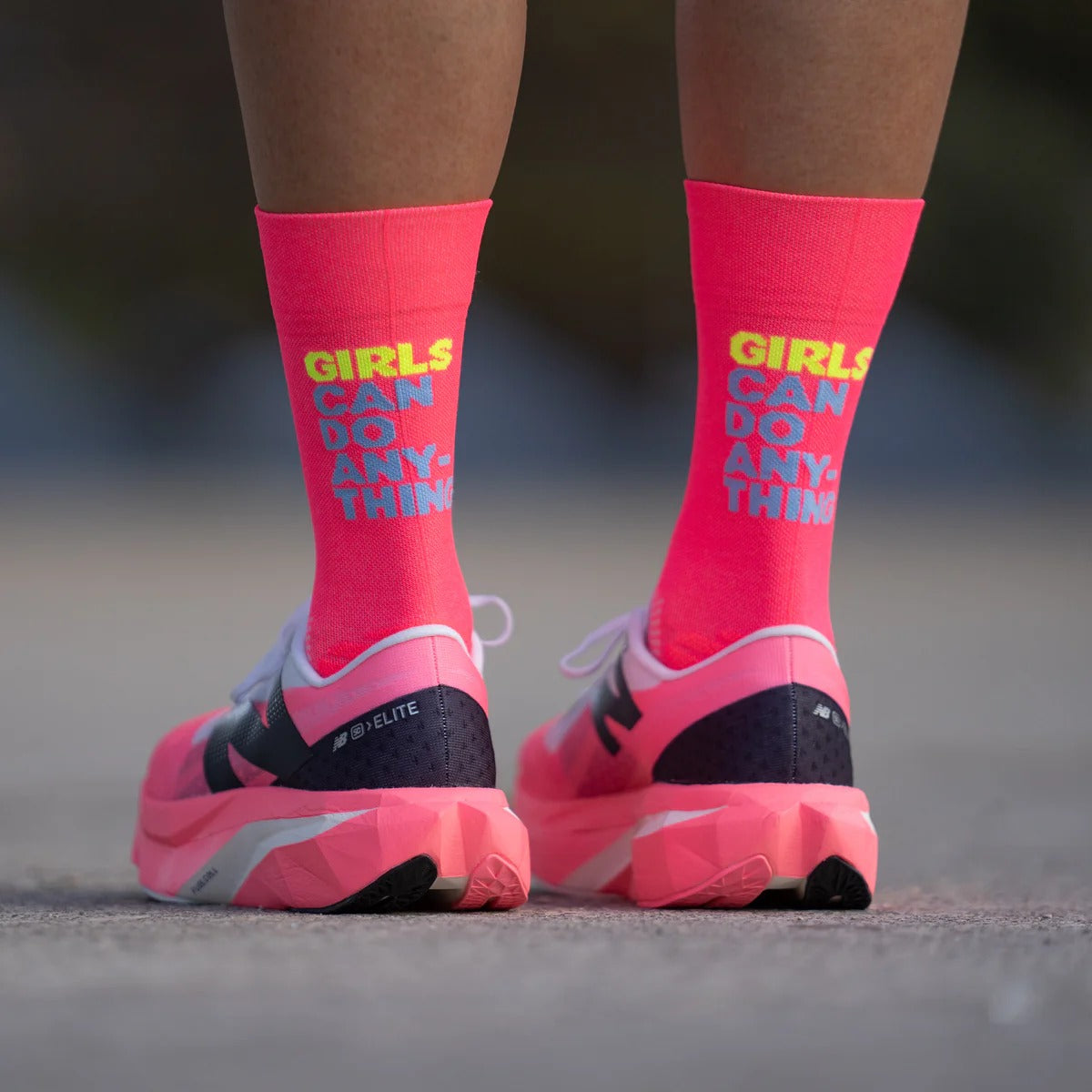 SPORCKS - GIRLS CAN DO DIVA PINK - RUNNING SOCKS