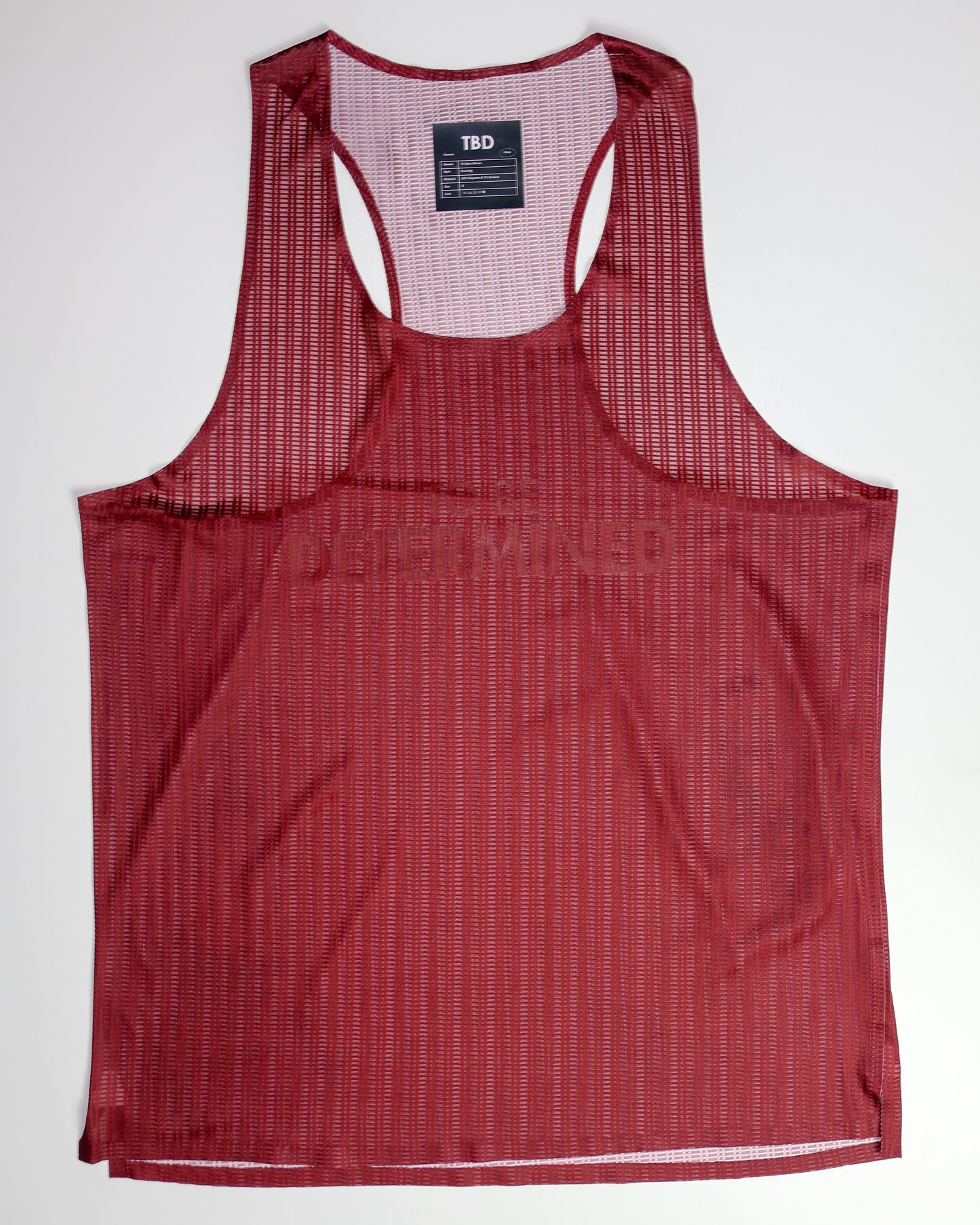 TBD To Be Determine Singlet Male - Maroon