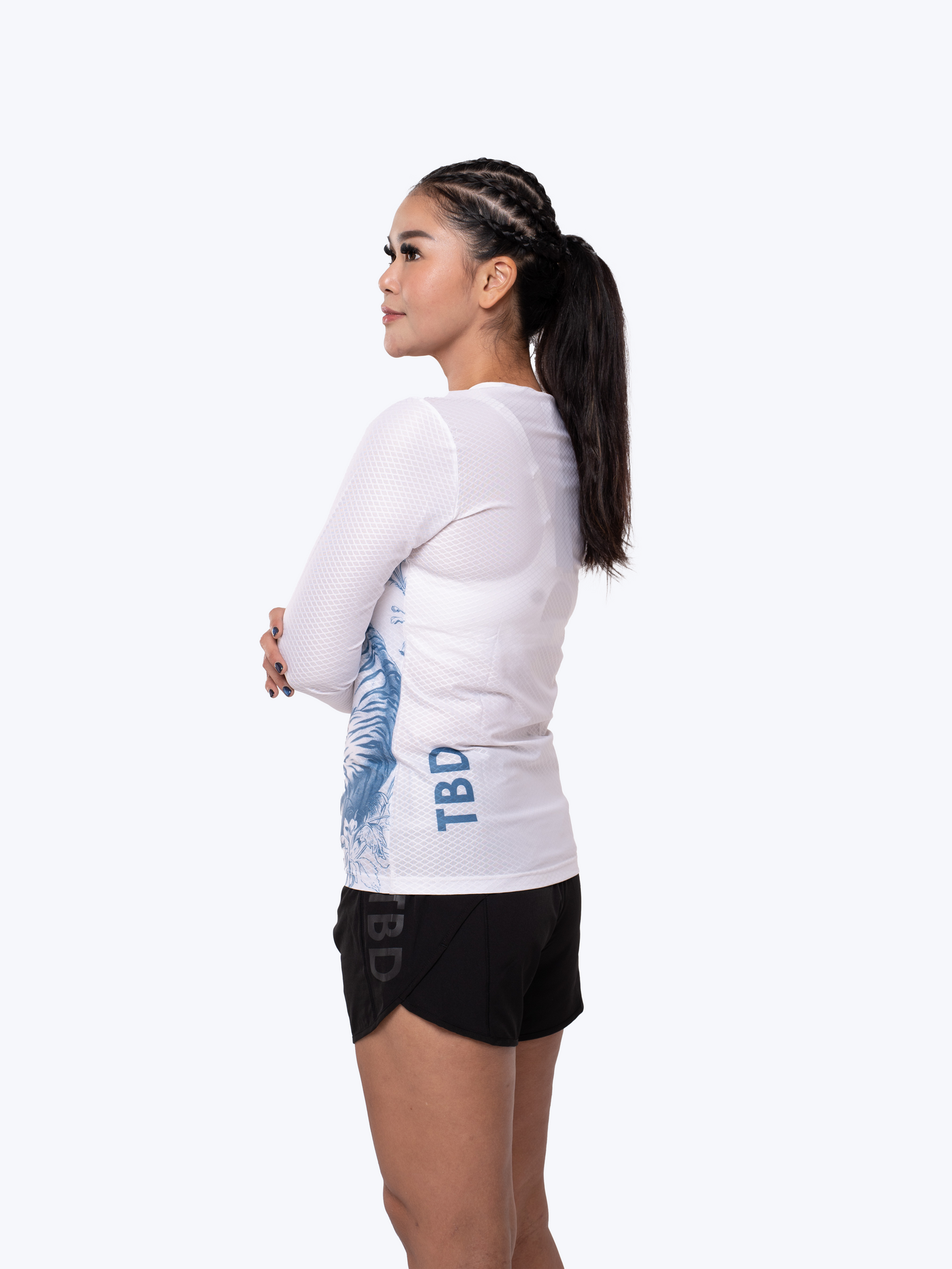TBD x Kerenina Sunny - Longsleeve White Tiger