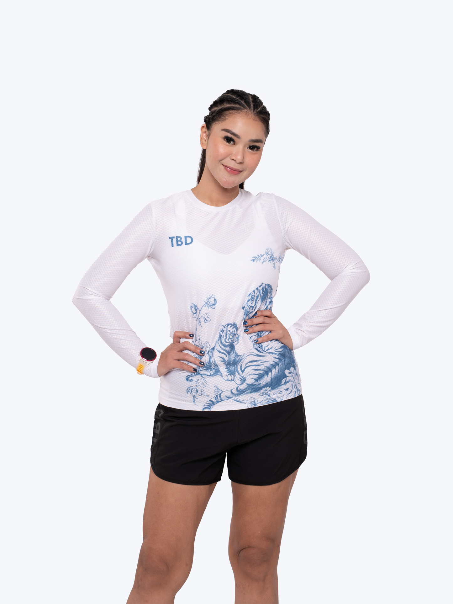 TBD x Kerenina Sunny - Longsleeve White Tiger