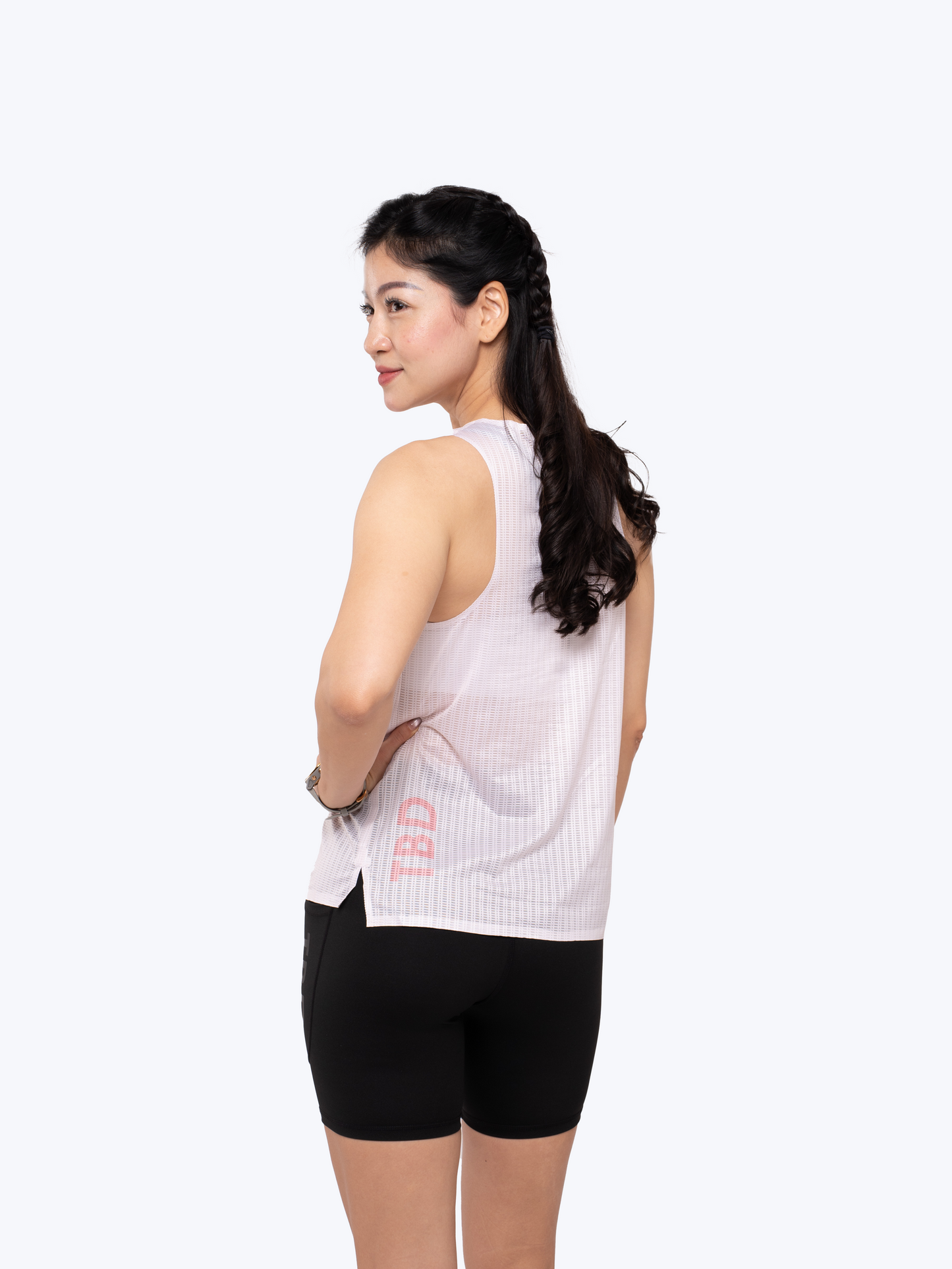 TBD x Kerenina Sunny - Singlet White Pink