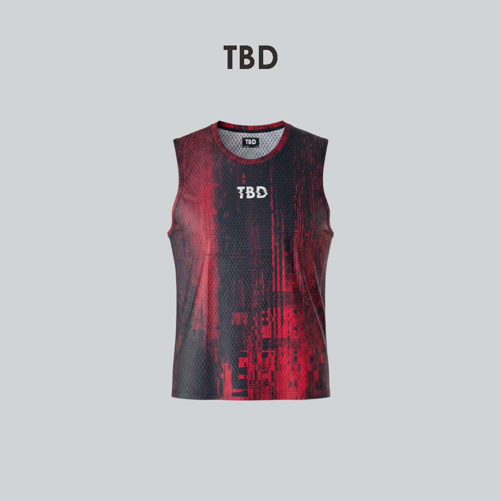 TBD Recode Collection - Muscle Tee Crimson Split