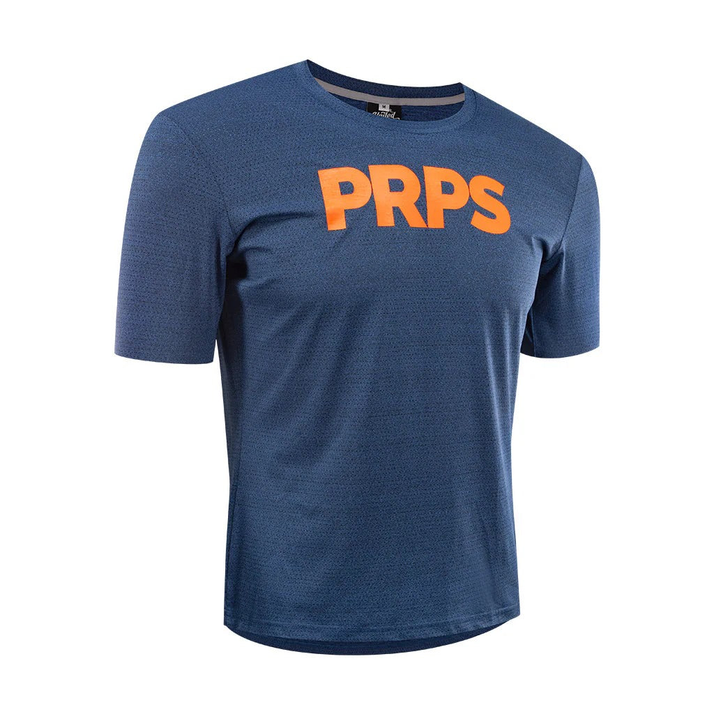 Team PRPS (Navy) - Training & Everyday T-Shirt - Neon Orange