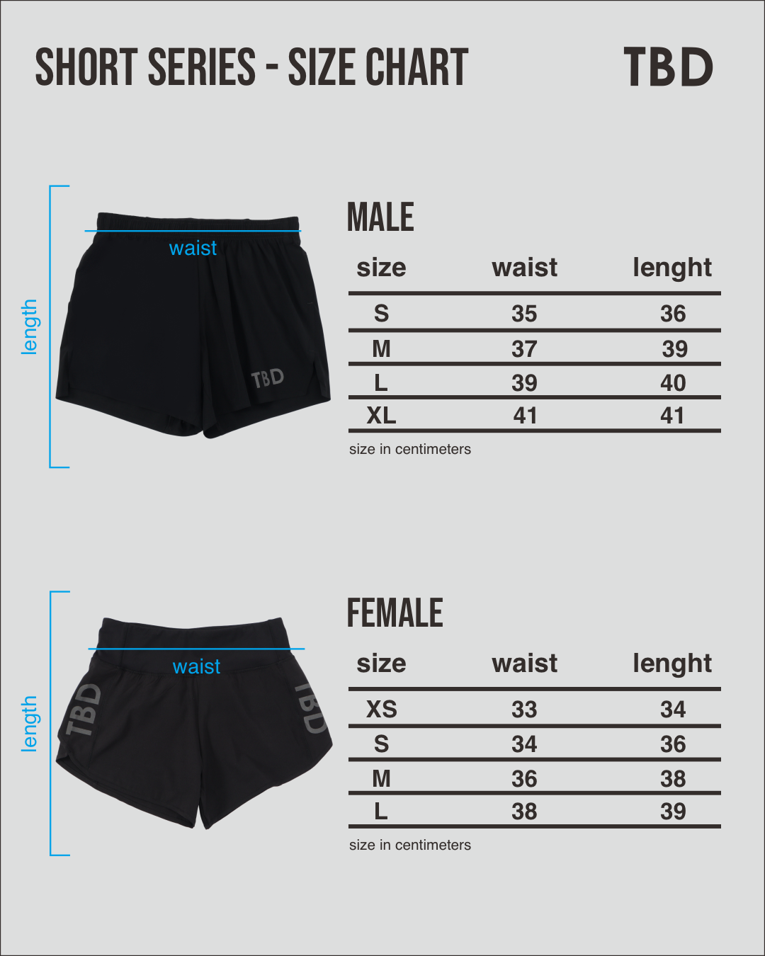 TBD Performance Shorts - Male
