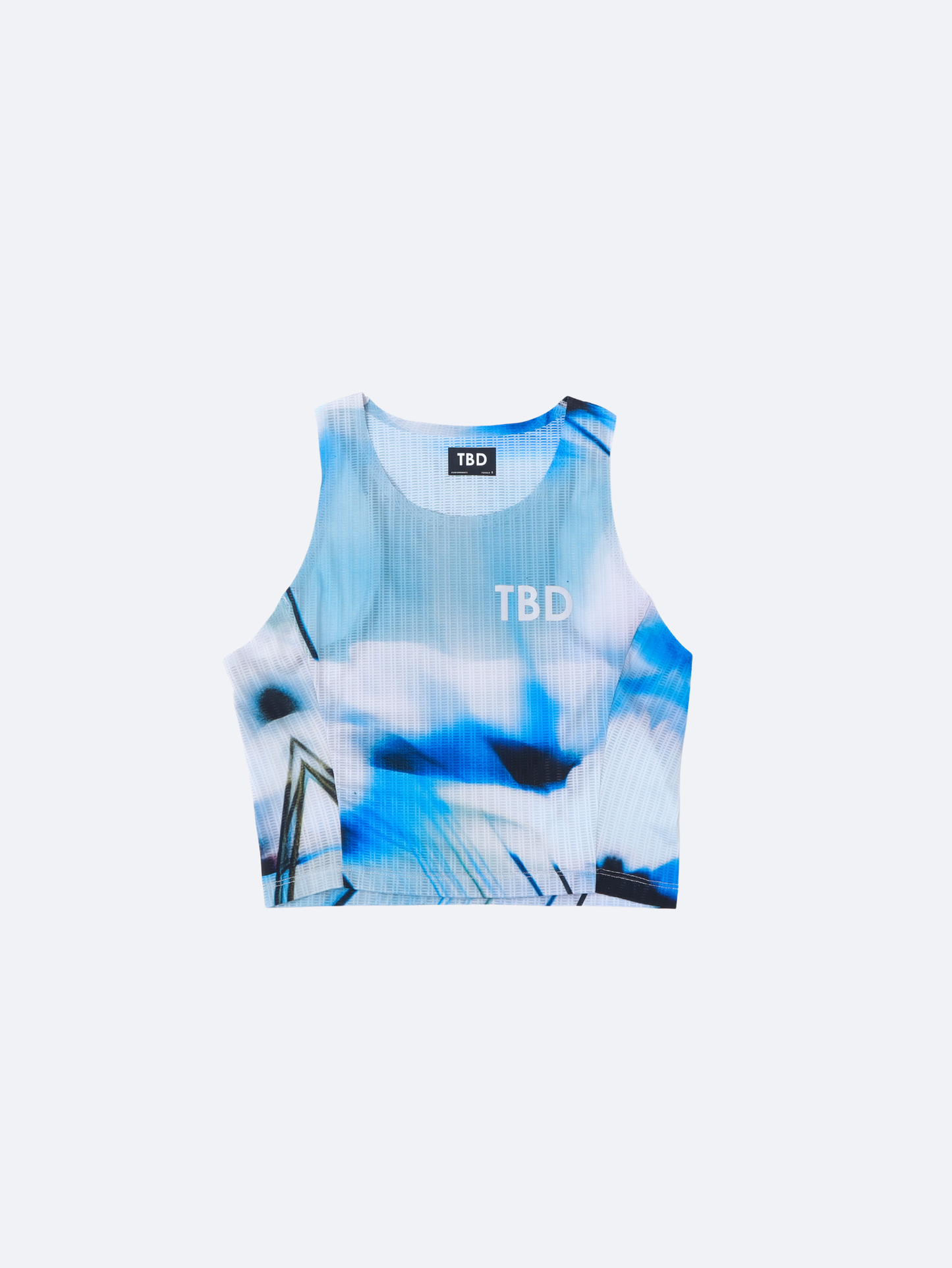 TBD x Ayu - Blue Bloom Crop Top