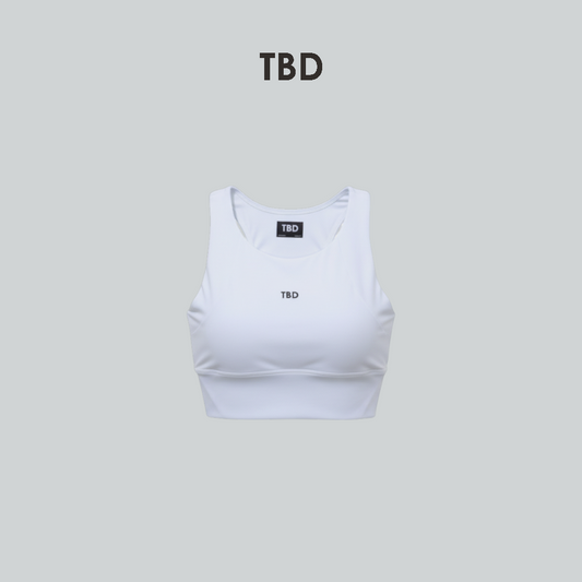 TBD Athleisure - Crop Top Nexa White