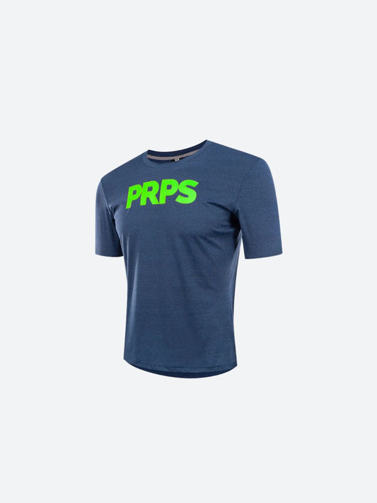 Team PRPS (Navy) - Training & Everyday T-Shirt - Neon Green