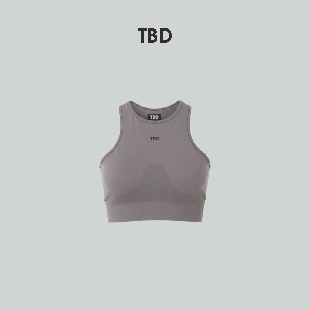 TBD Athleisure - Crop Top Xyra Grey