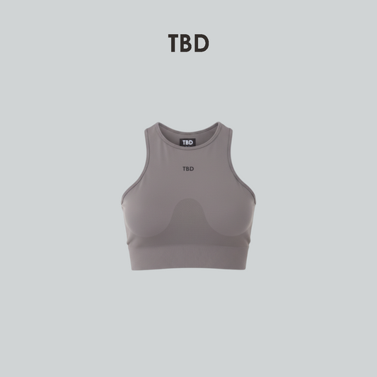 TBD Athleisure - Crop Top Xyra Grey