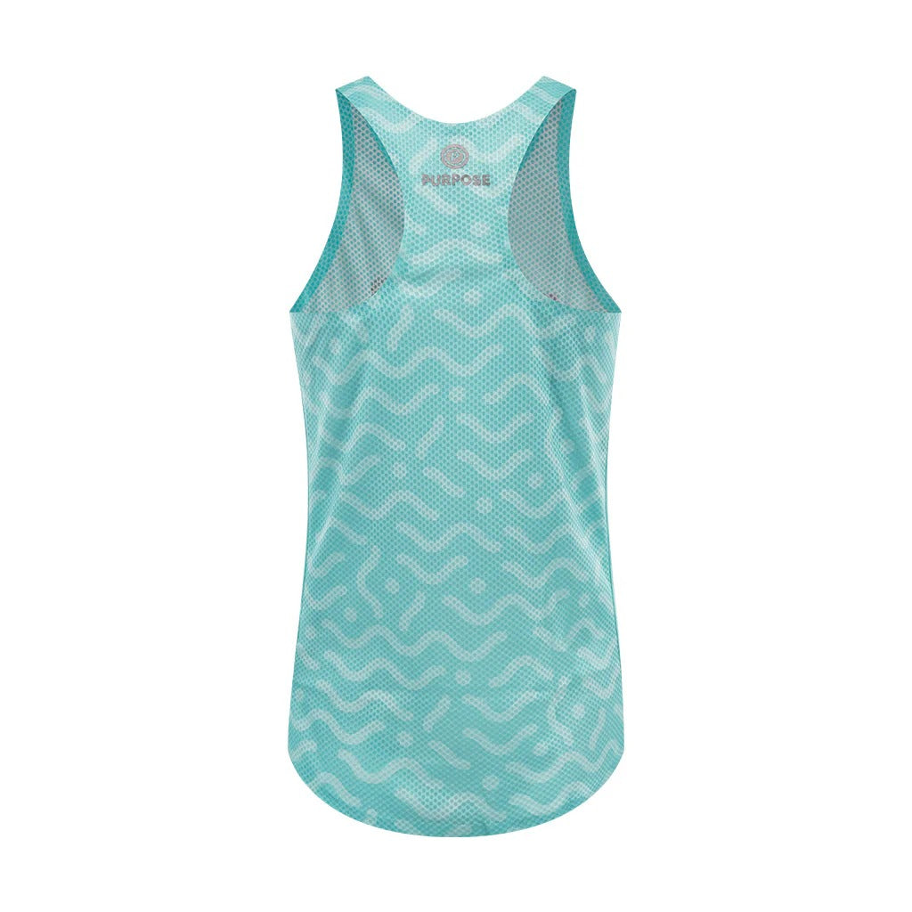 PURPOSE -  WOMEN Hypermesh™ PRO Running Singlet - Arctic Blue
