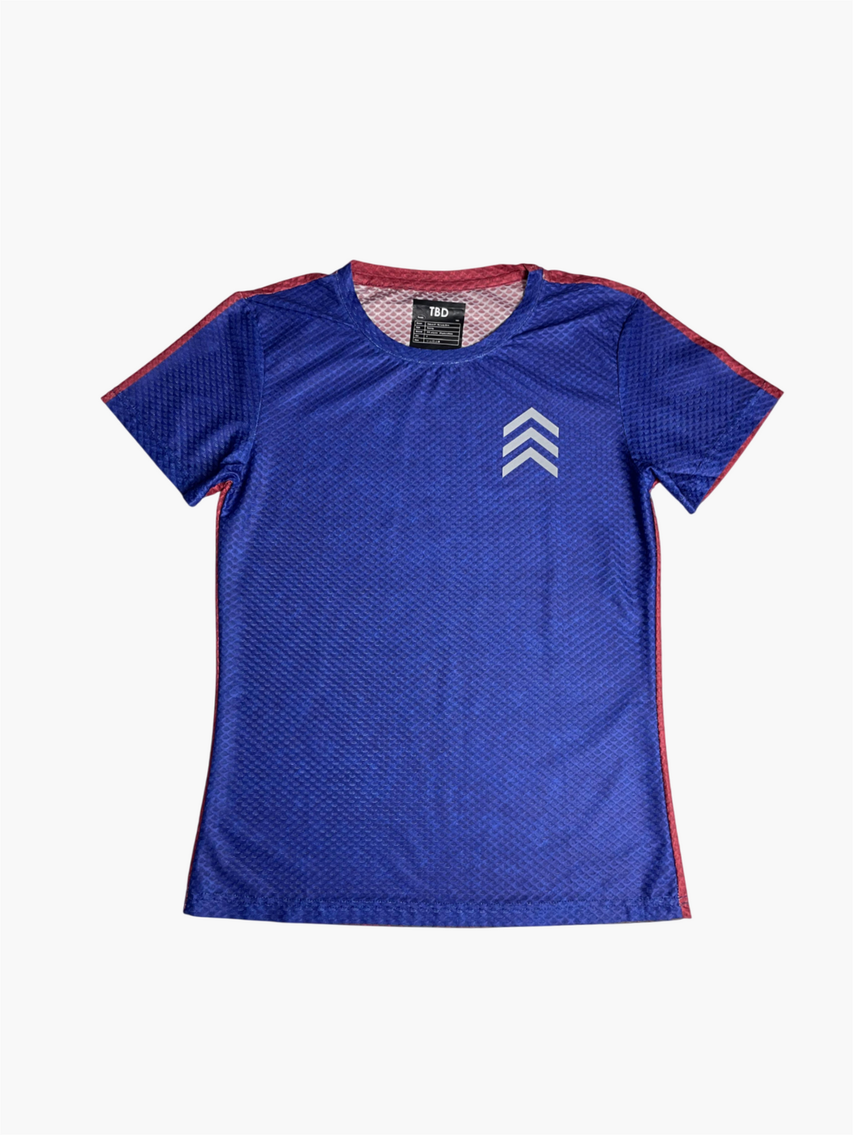 TBD Male Running T-shirt - Red Blue