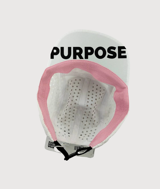 5-Panel Camper Cycling and Running Cap (White) Salmon