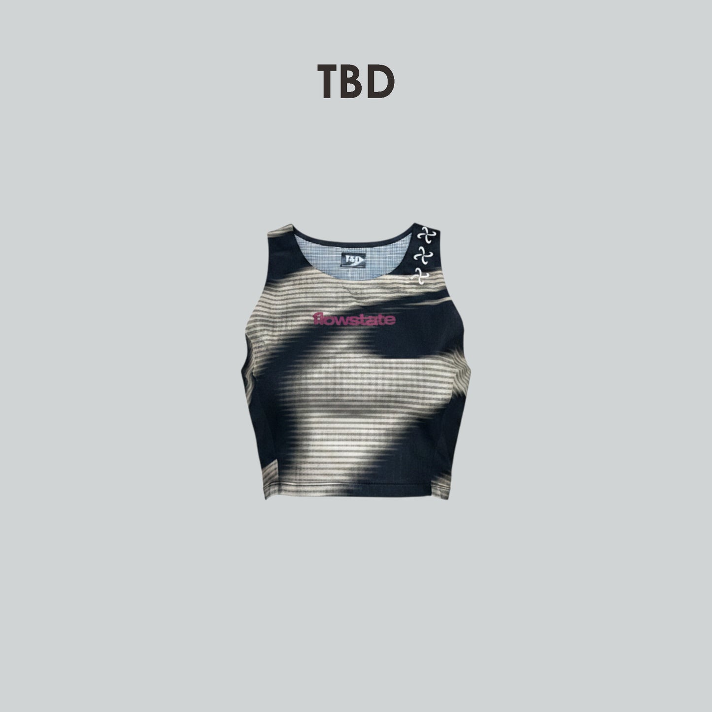 TBD Flowstate Collection - Crop Top Female Distort Flow