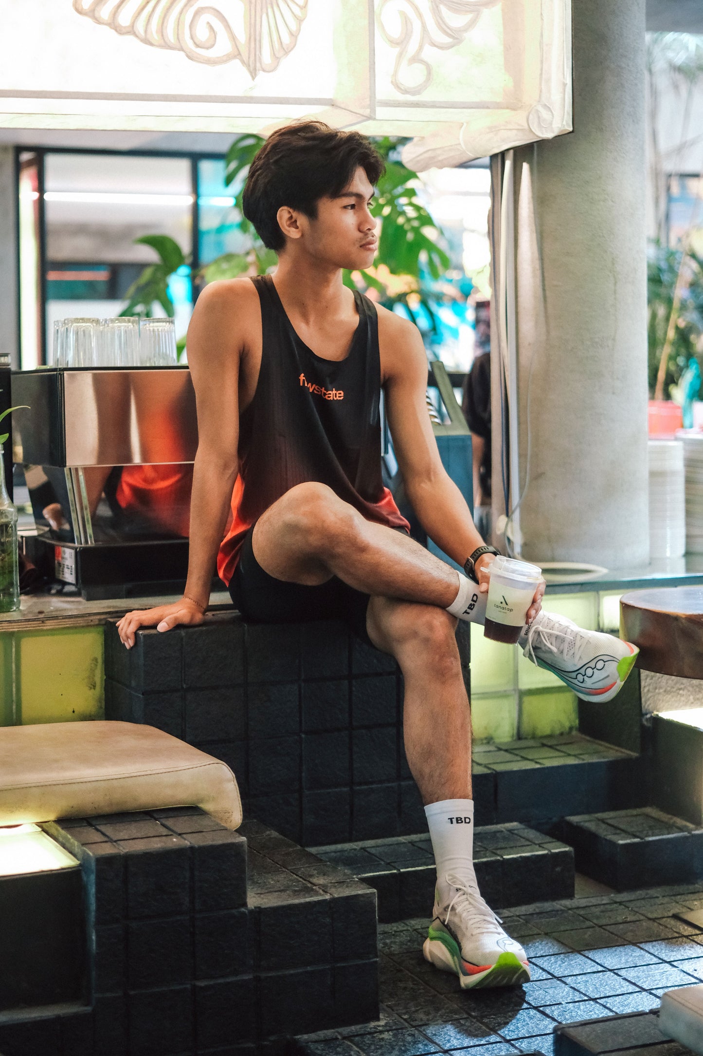TBD Flowstate Collection - Singlet Male Redline Flow