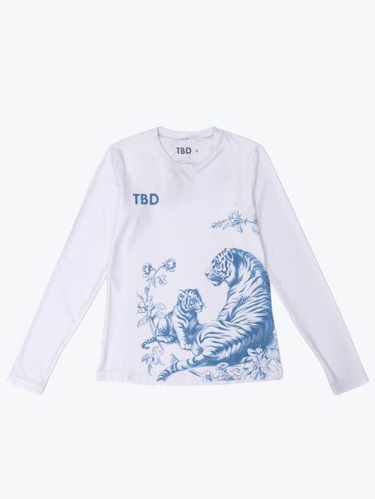 TBD x Kerenina Sunny - Longsleeve White Tiger