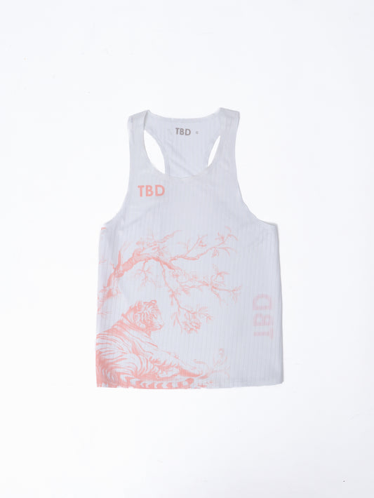 TBD x Kerenina Sunny - Singlet White Pink