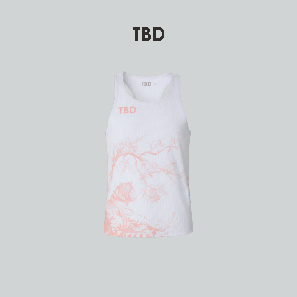 TBD x Kerenina Sunny - Singlet White Pink
