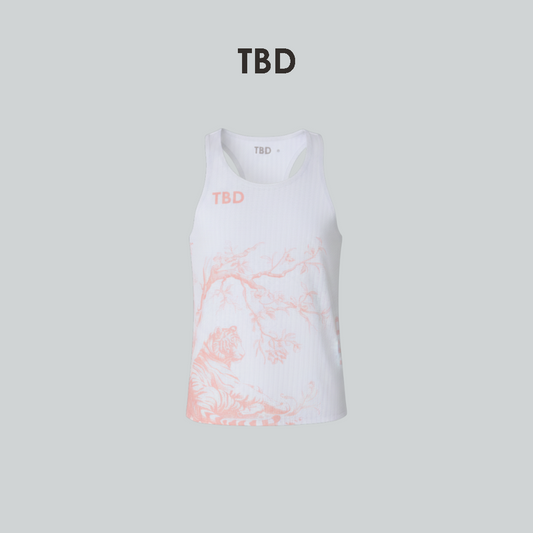 TBD x Kerenina Sunny - Singlet White Pink