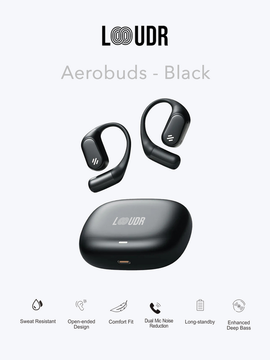 Loudr Aerobuds – Open-Ear Wireless Earphones