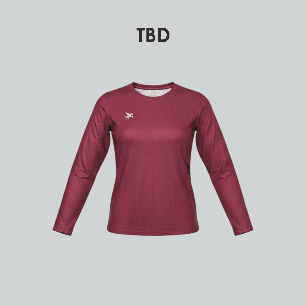 Pegasus By TBD - Longsleeve Female Basic Burgundy