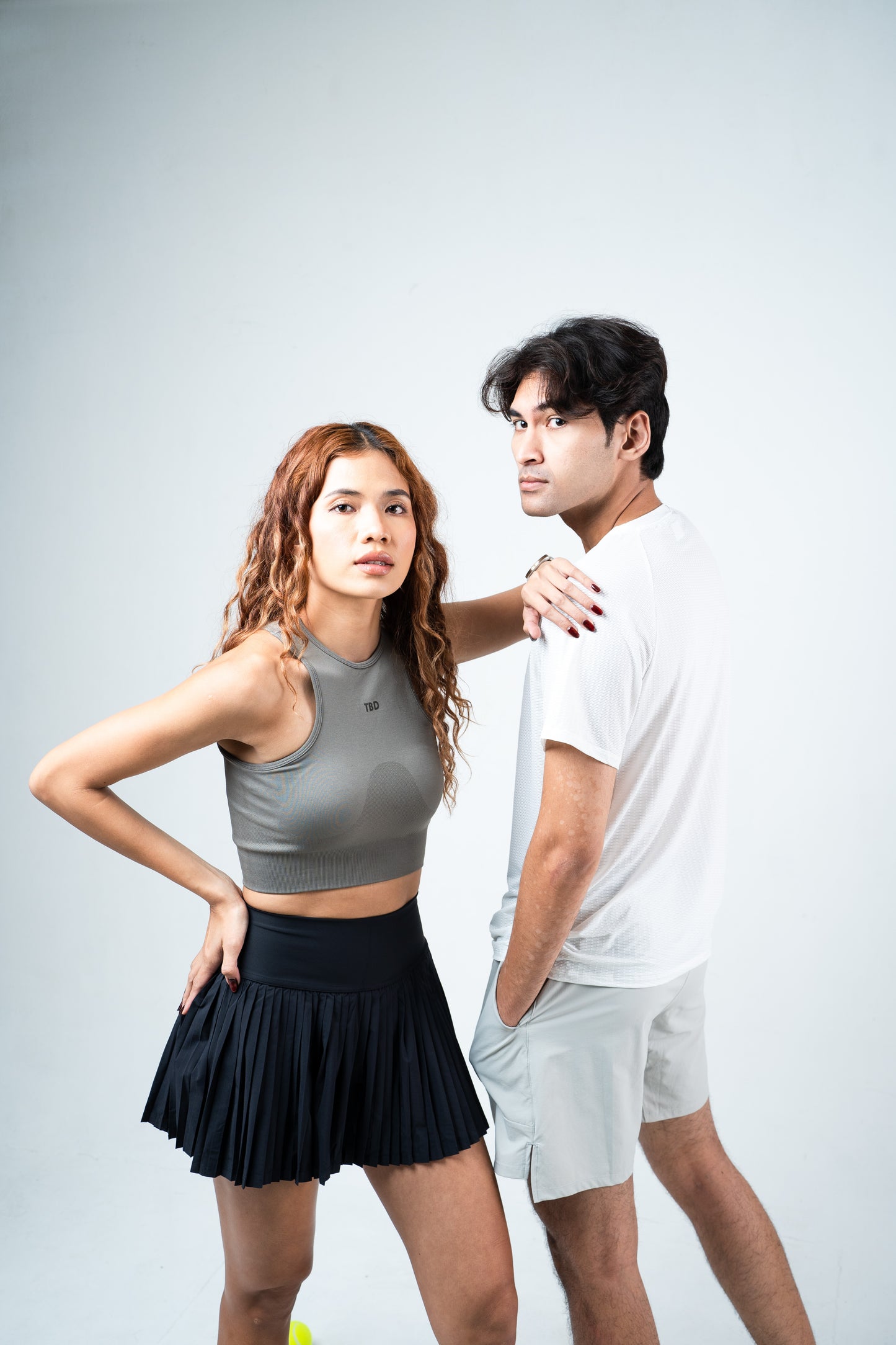 TBD Athleisure - Crop Top Xyra Grey