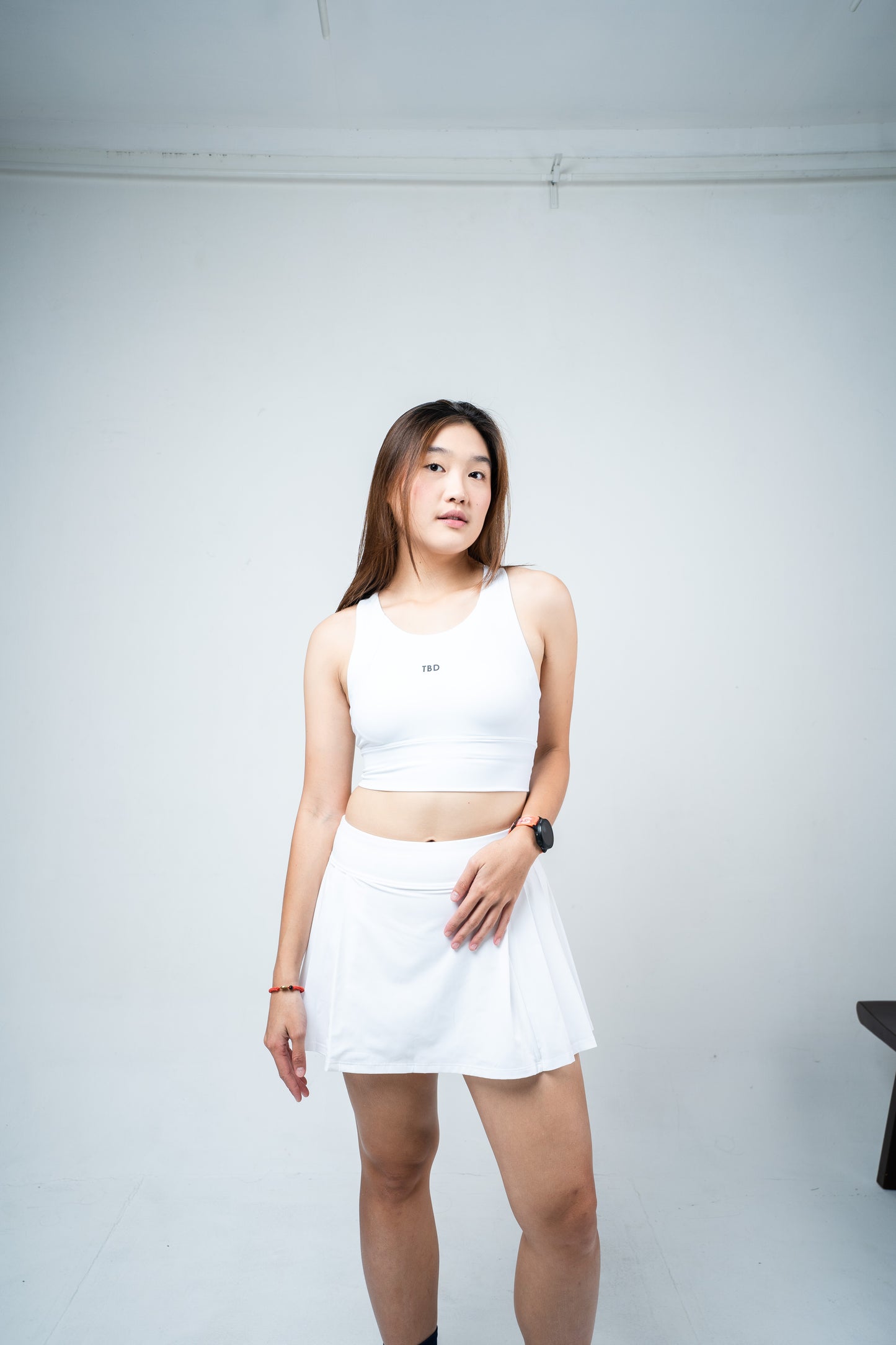 TBD Athleisure - Crop Top Nexa White