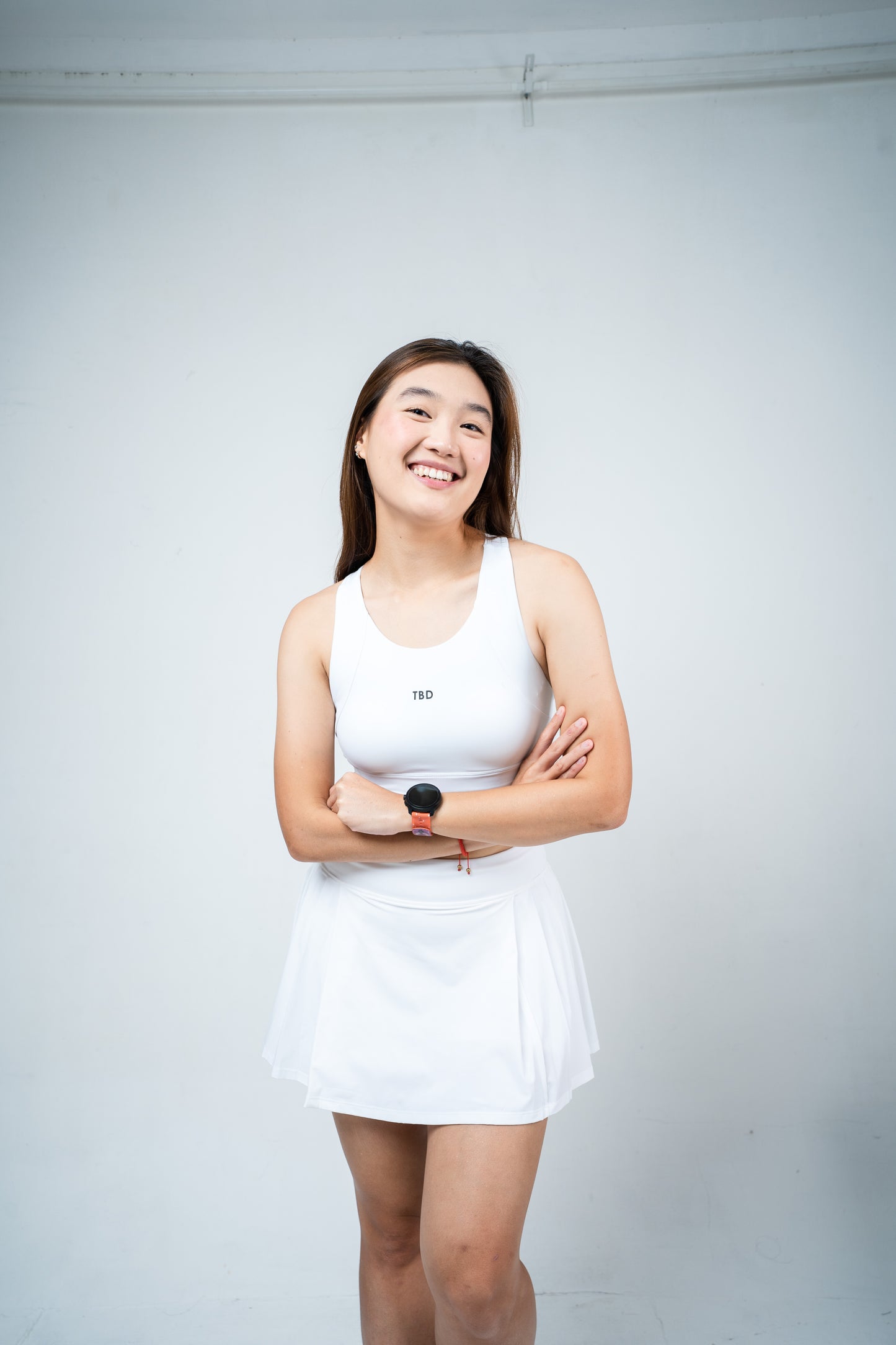 TBD Athleisure - Crop Top Nexa White