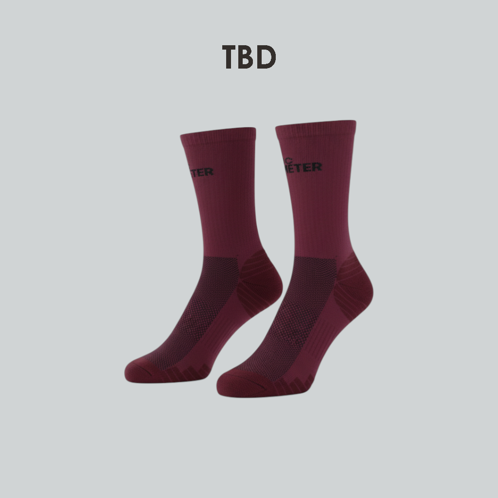 TBD Performance Socks - Maroon