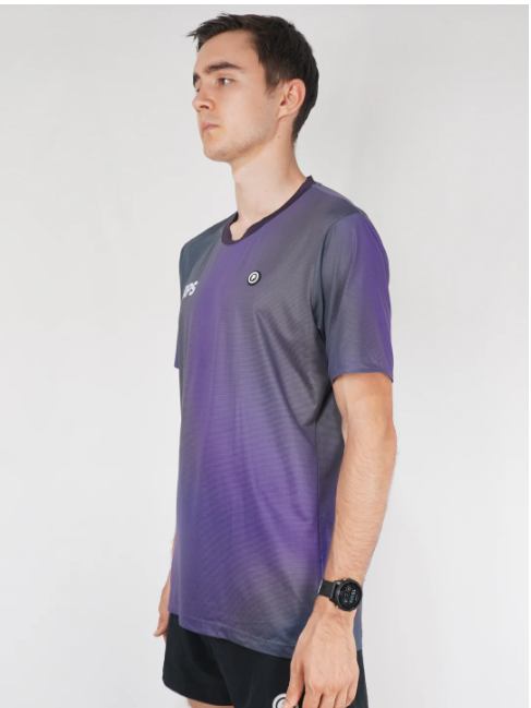 PURPOSE - Borealis - MEN Hypermesh™️ELITE Running T-Shirt Granite (Dark Navy Violet)