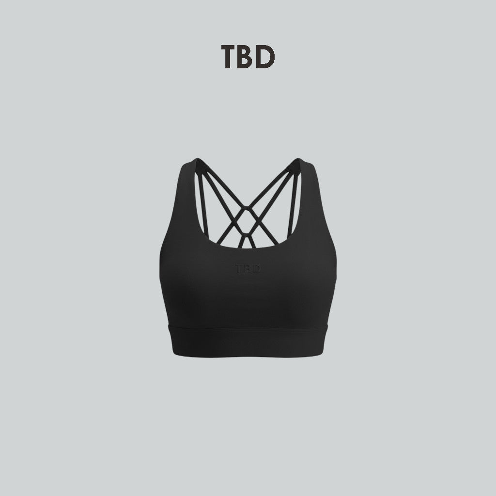 TBD String Bra Black
