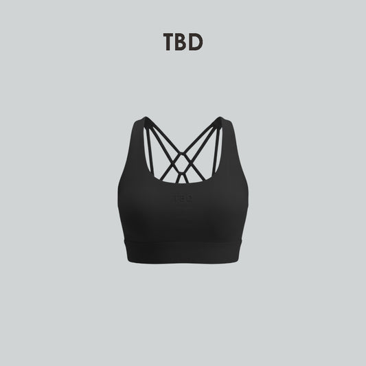 TBD String Bra Black