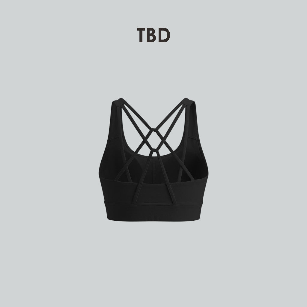 TBD String Bra Black