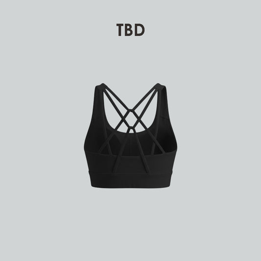 TBD String Bra Black