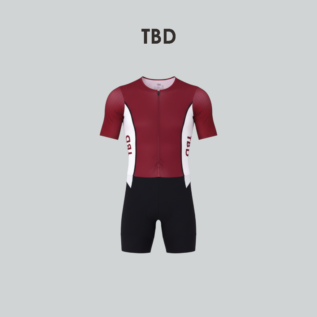 TBD Trisuit Short Sleeve - Maroon