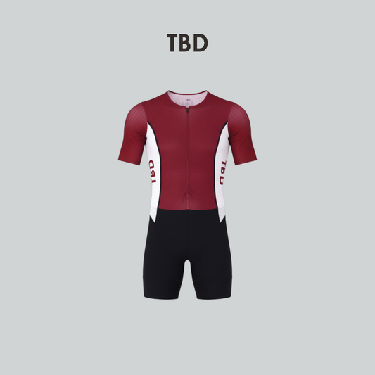 TBD Trisuit Short Sleeve - Maroon