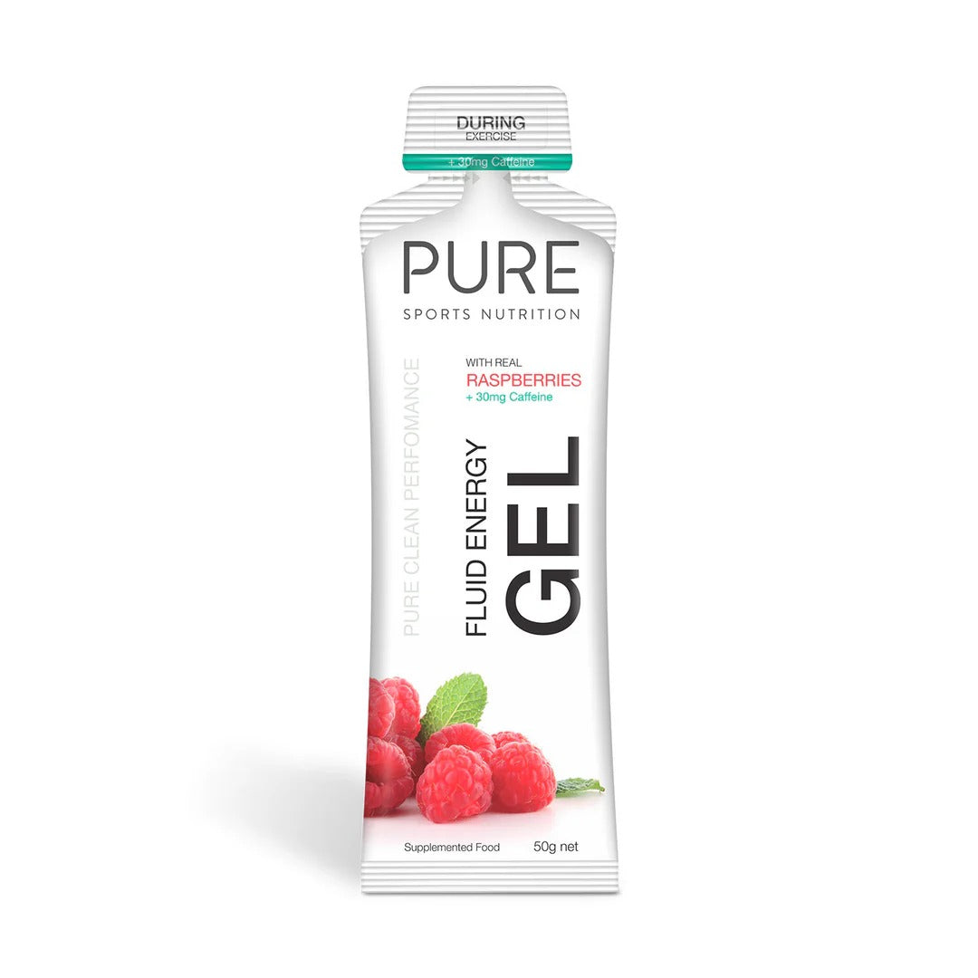 PURE Energy Fluid Gel Raspberry Caffein 50g