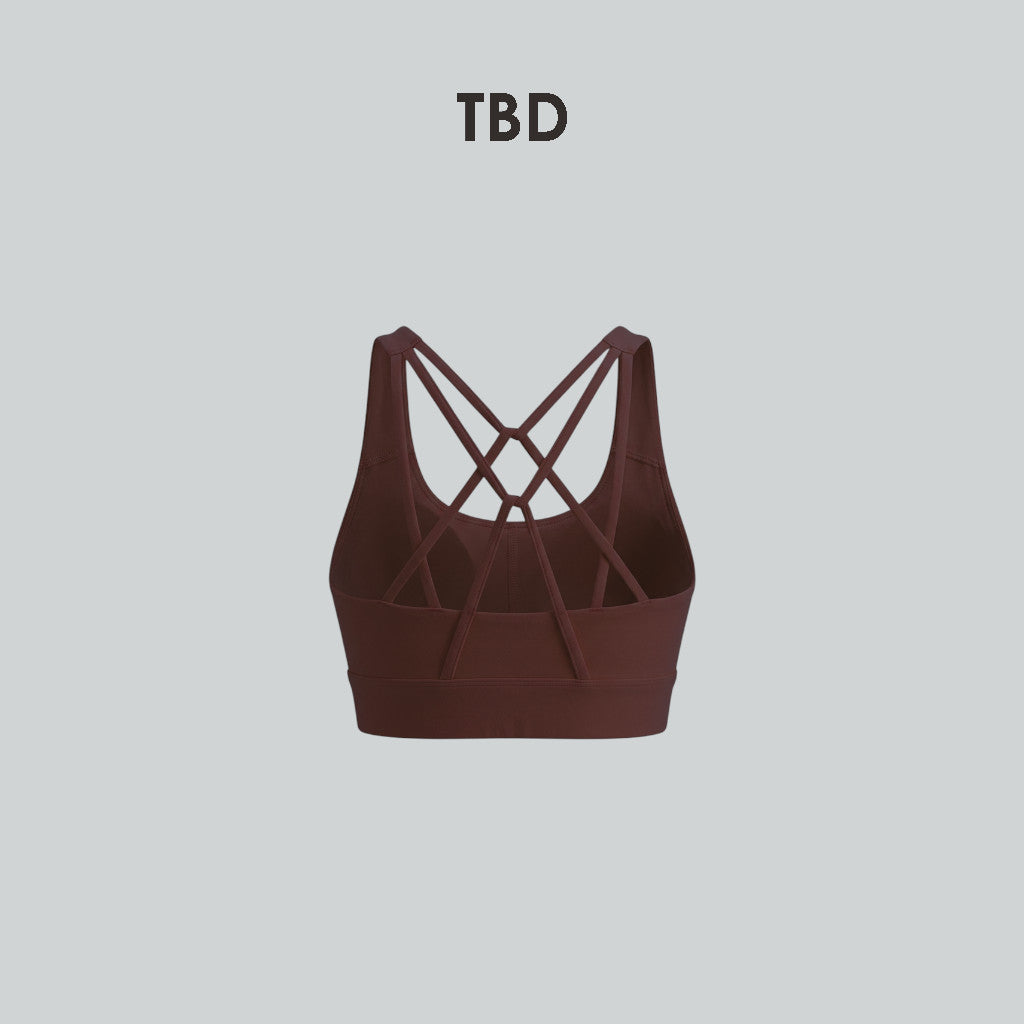TBD String Bra Brown